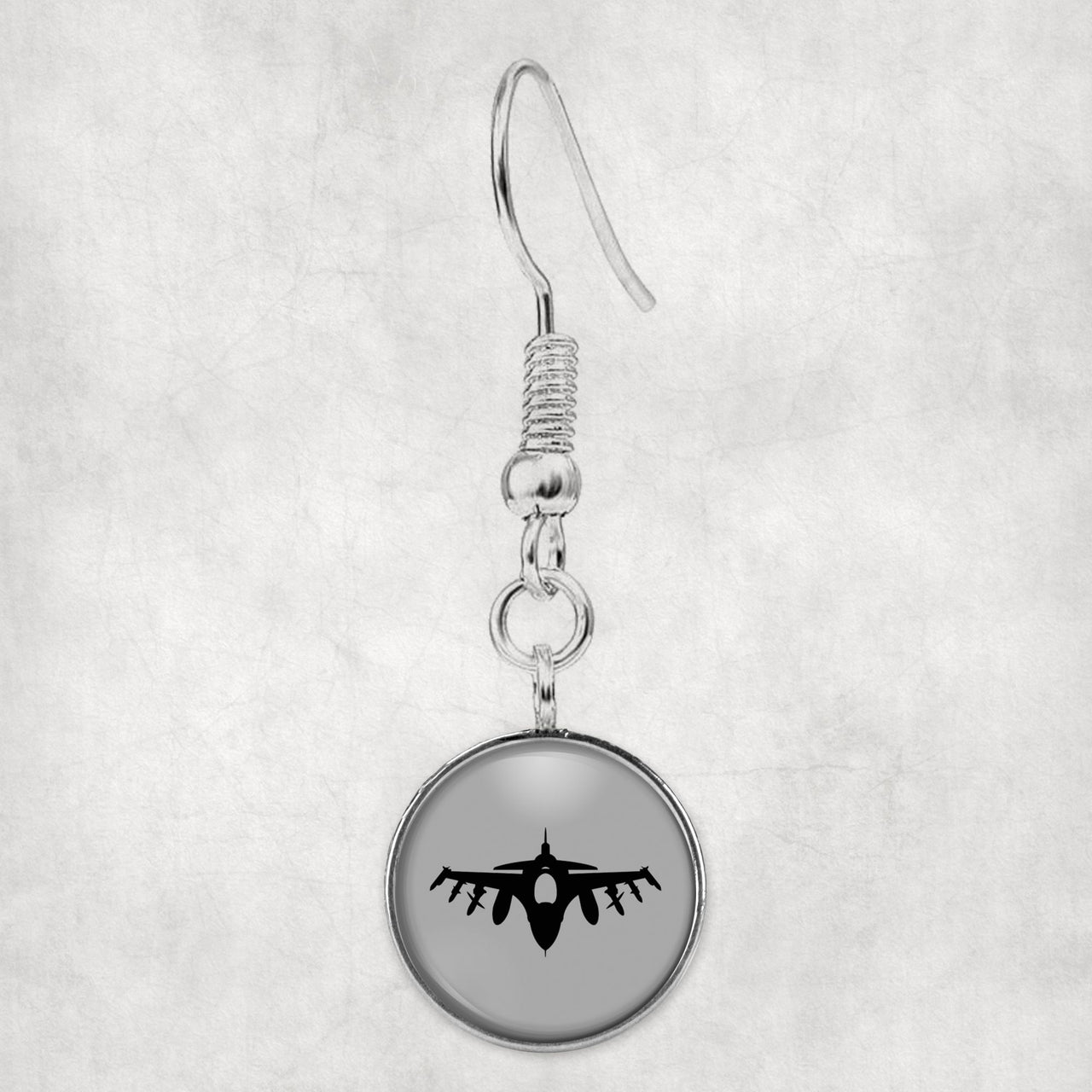 Fighter Jet 16 Silhouette Designed Earrings