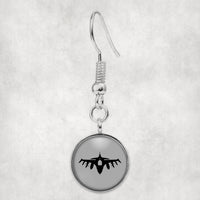 Thumbnail for Fighting Falcon F16 Silhouette Designed Earrings