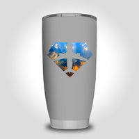 Thumbnail for Supermen of The Skies (Sunrise) Designed Tumbler Travel Mugs