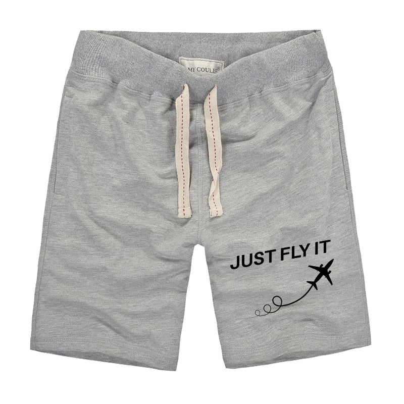Just Fly It Designed Cotton Shorts