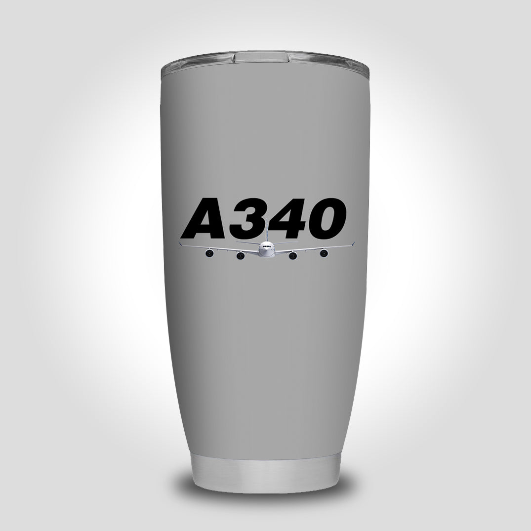 Super Airbus A340 Designed Tumbler Travel Mugs
