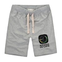 Thumbnail for Speed Is Life Designed Cotton Shorts