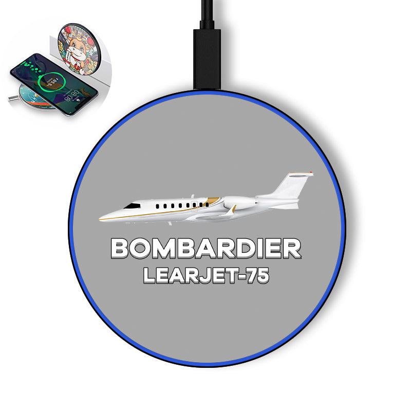The Bombardier Learjet 75 Designed Wireless Chargers