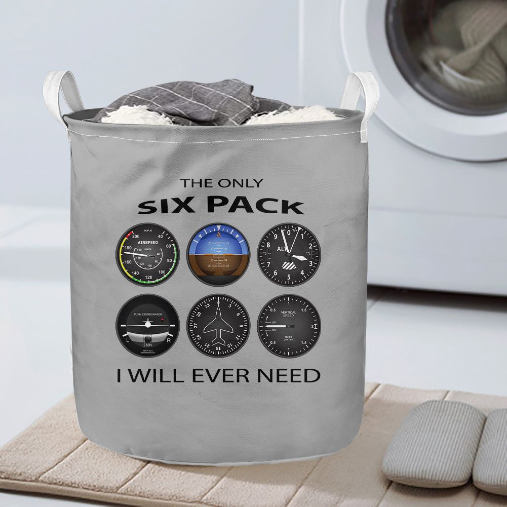The Only Six Pack I Will Ever Need Designed Laundry Baskets