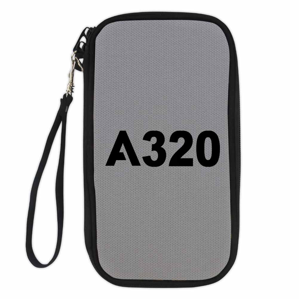 A320 Flat Text Designed Travel Cases & Wallets