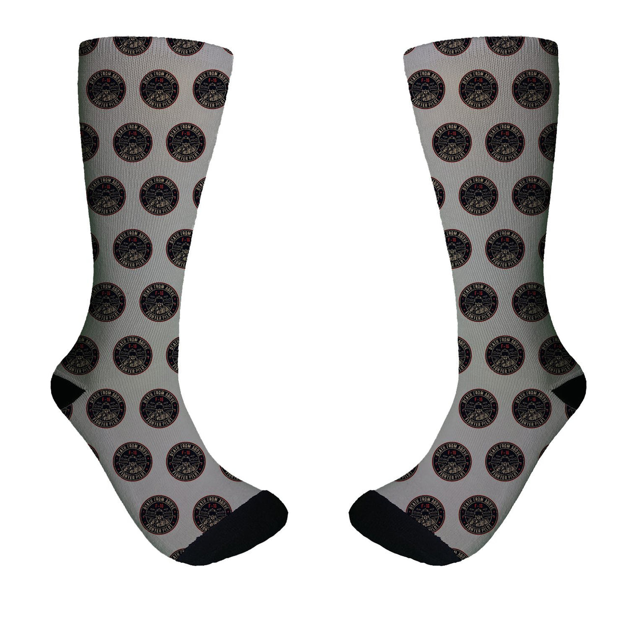 Fighter Jet 16 - Death From Above Designed Socks