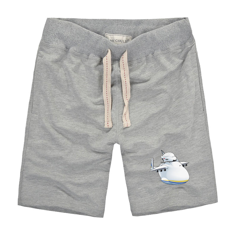 Antonov 225 And Buran Designed Cotton Shorts