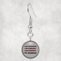 Thumbnail for I Fix Airplanes Designed Earrings