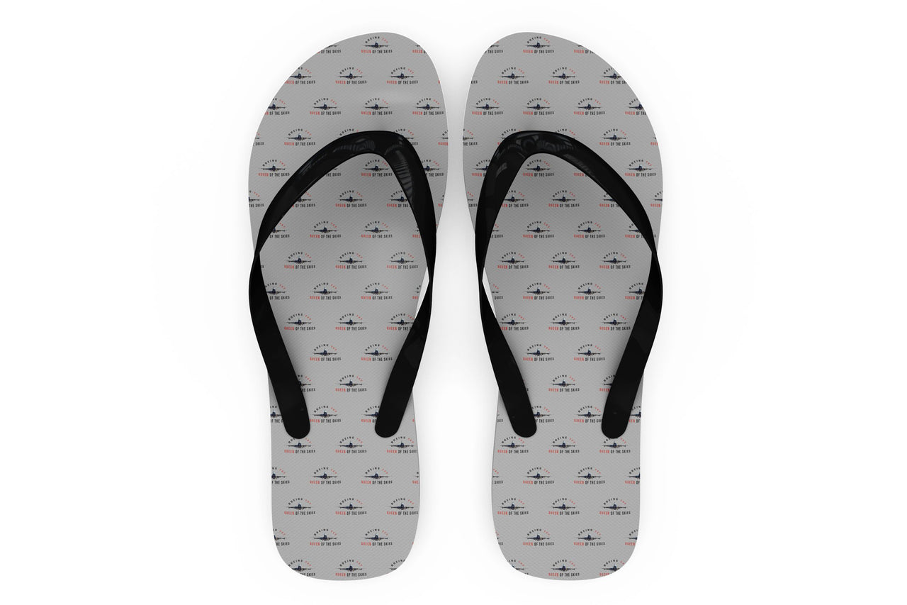 Boeing 747 Queen of the Skies Designed Slippers (Flip Flops)