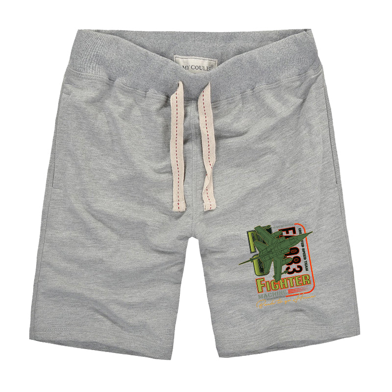 Fighter Machine Designed Cotton Shorts