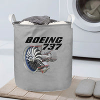 Thumbnail for Boeing 737+Text & CFM LEAP-1 Engine Designed Laundry Baskets