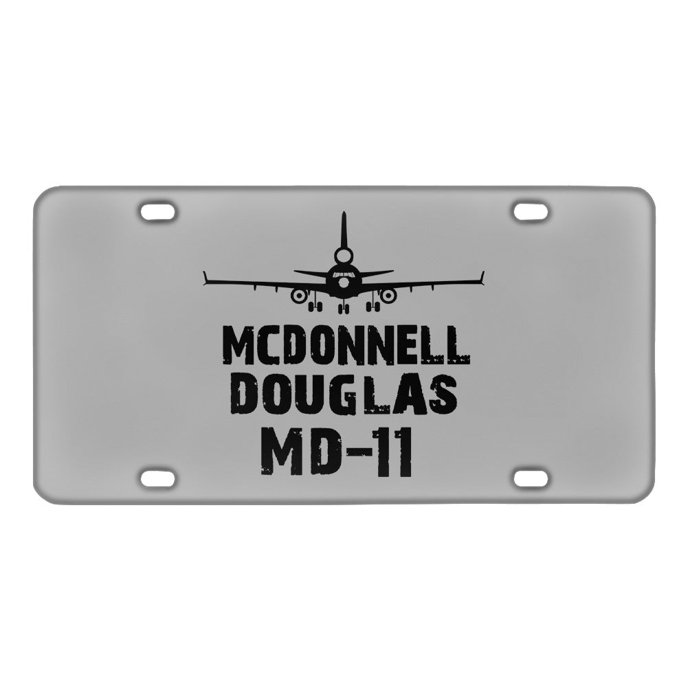 McDonnell Douglas MD-11 & Plane Designed Metal (License) Plates