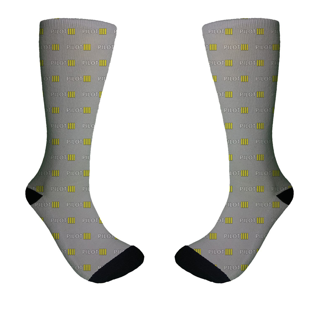 Pilot & Stripes (4 Lines) Designed Socks