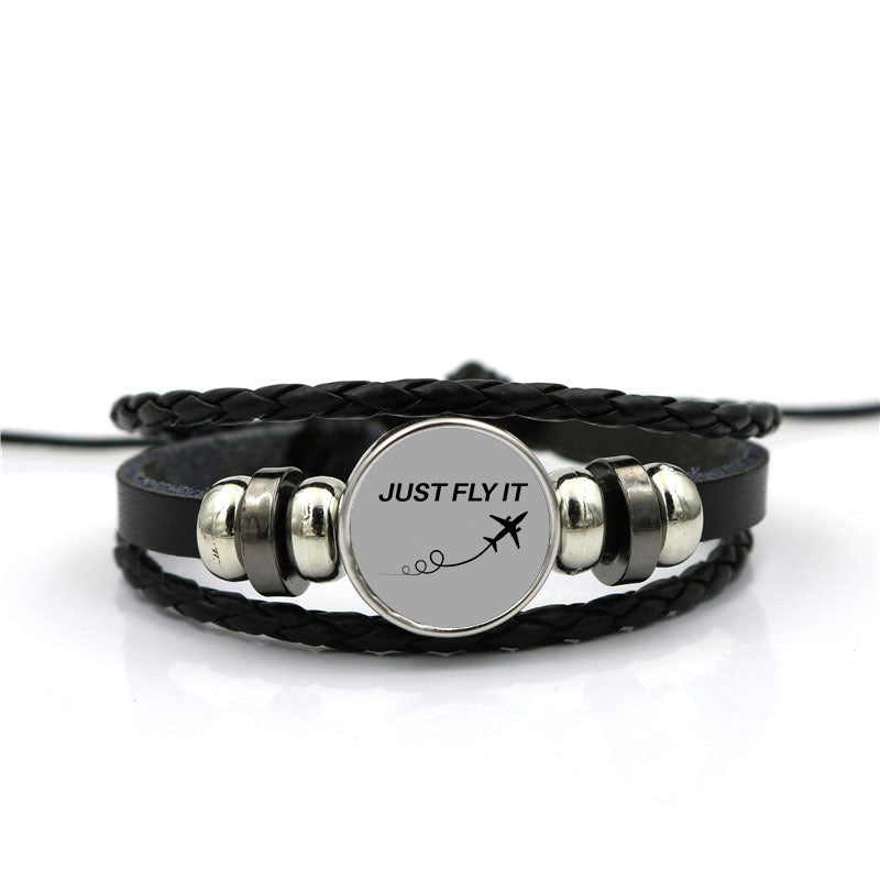 Just Fly It Designed Leather Bracelets