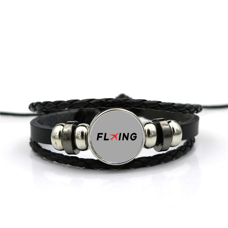 Flying Designed Leather Bracelets