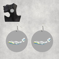 Thumbnail for RIP Antonov An-225 Designed Wooden Drop Earrings