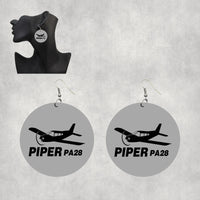 Thumbnail for The Piper PA28 Designed Wooden Drop Earrings