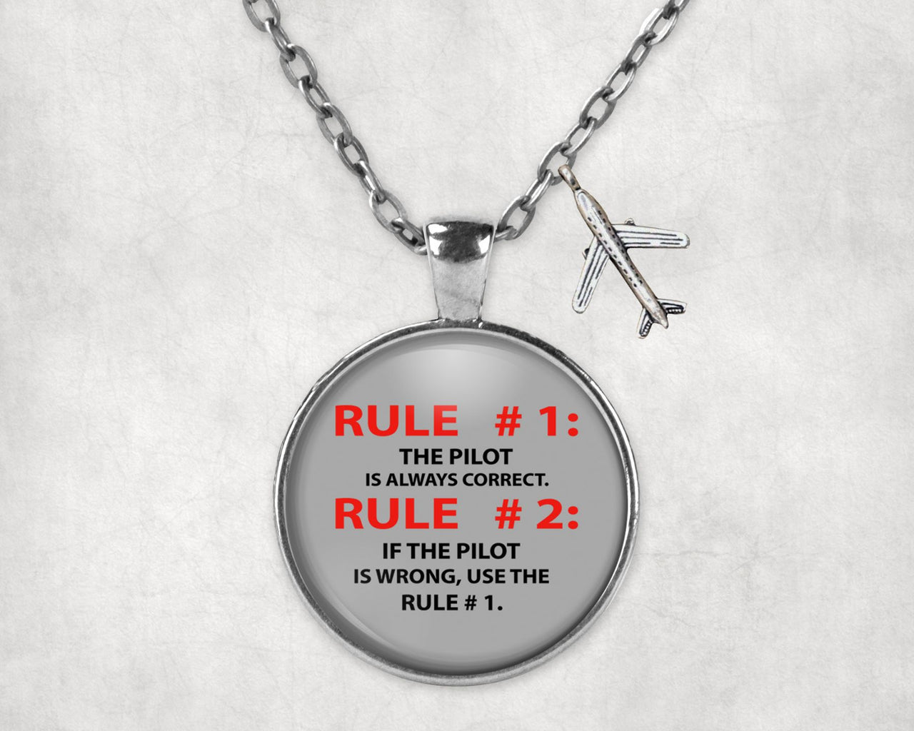 Rule 1 - Pilot is Always Correct Designed Necklaces
