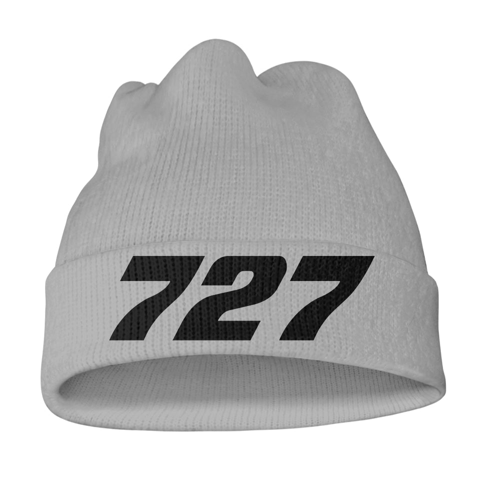 727 Flat Text Knit 3D Beanies