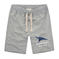 Thumbnail for The Sukhoi SU-35 Designed Cotton Shorts