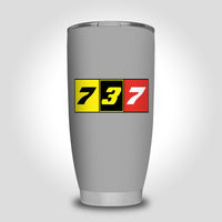 Thumbnail for Flat Colourful 737 Designed Tumbler Travel Mugs