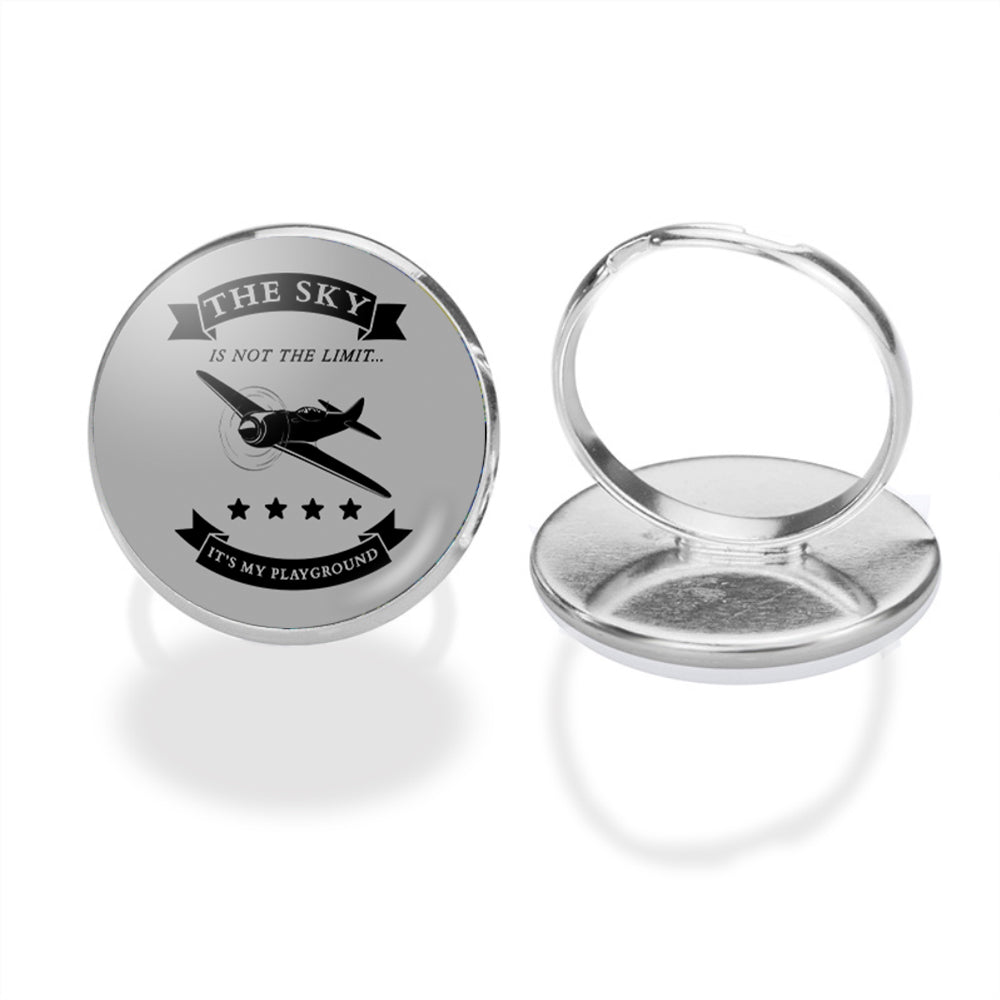 The Sky is not the limit, It's my playground Designed Rings