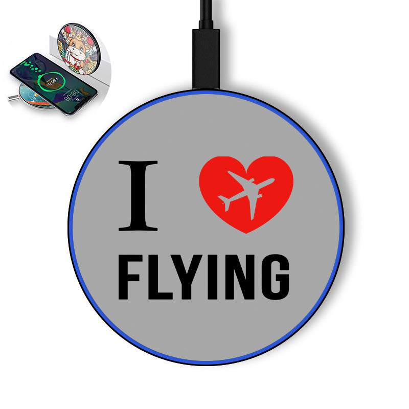 I Love Flying Designed Wireless Chargers
