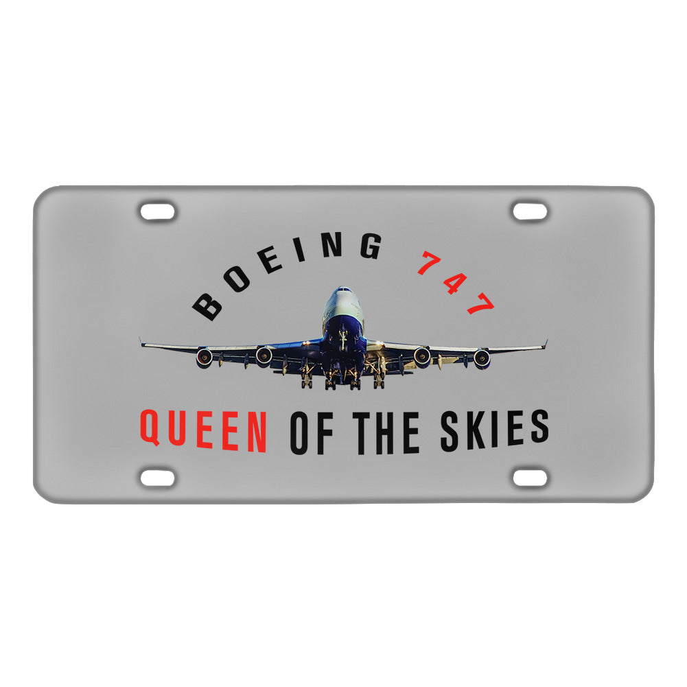 Boeing 747 Queen of the Skies Designed Metal (License) Plates