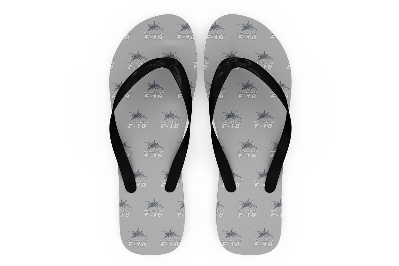 The McDonnell Douglas F18 Designed Slippers (Flip Flops)