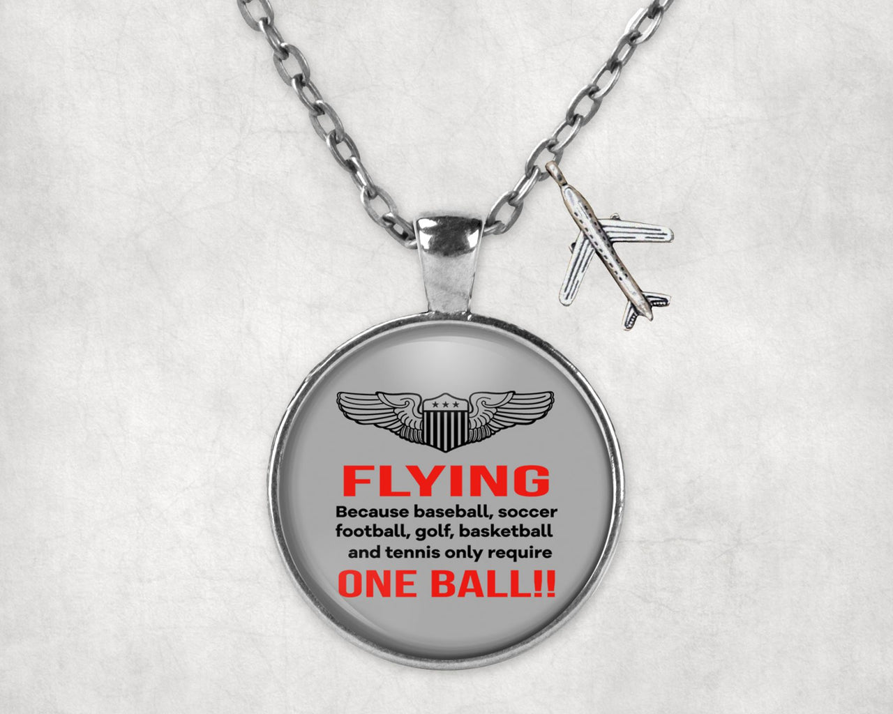 Flying One Ball Designed Necklaces