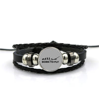 Thumbnail for Born To Fly Glider Designed Leather Bracelets