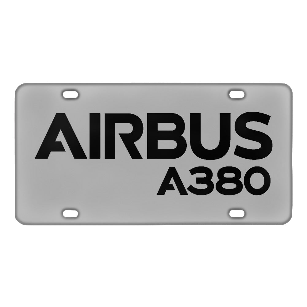 Airbus A380 & Text Designed Metal (License) Plates