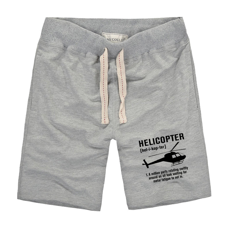 Helicopter [Noun] Designed Cotton Shorts