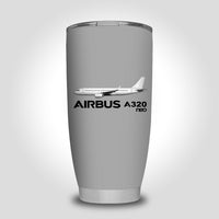 Thumbnail for The Airbus A320Neo Designed Tumbler Travel Mugs