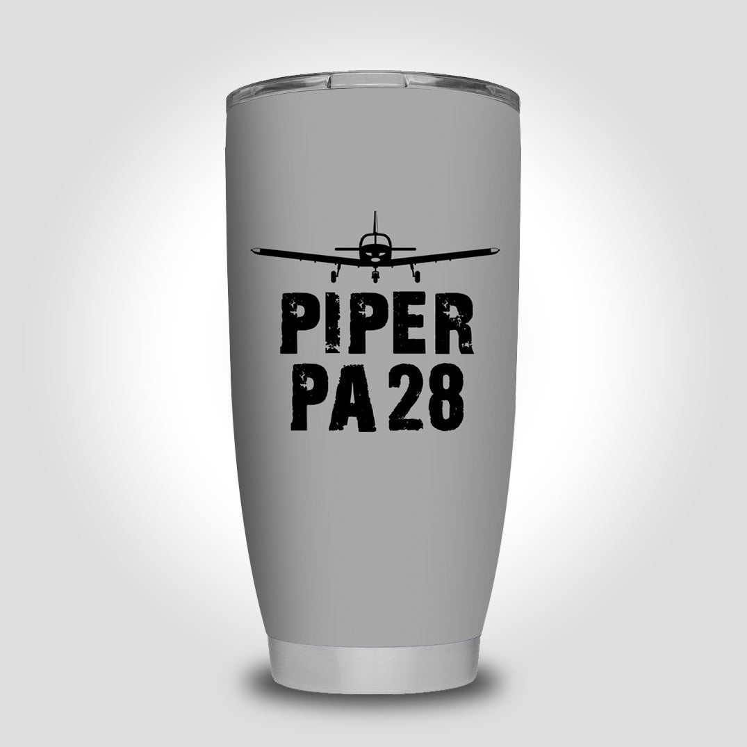 Piper PA28 & Plane Designed Tumbler Travel Mugs