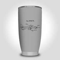 Thumbnail for How Planes Fly Designed Tumbler Travel Mugs
