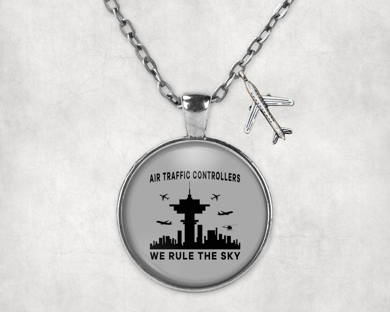 Air Traffic Controllers - We Rule The Sky Designed Necklaces