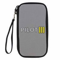 Thumbnail for Pilot & Stripes (3 Lines) Designed Travel Cases & Wallets