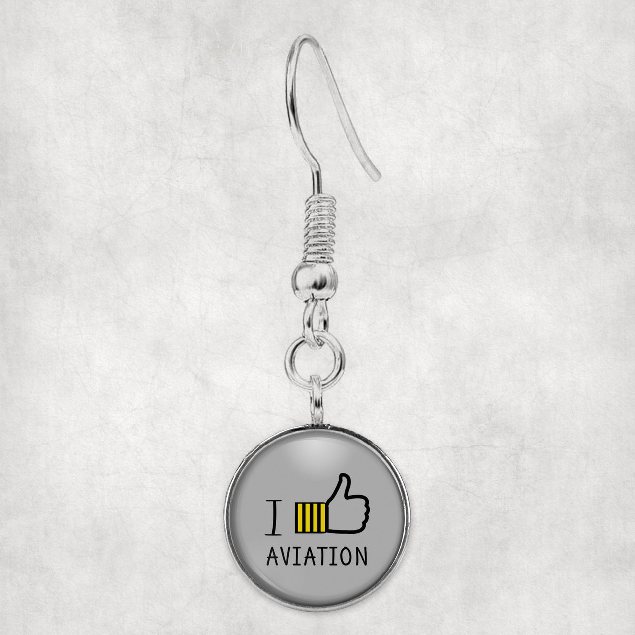 I Like Aviation Designed Earrings