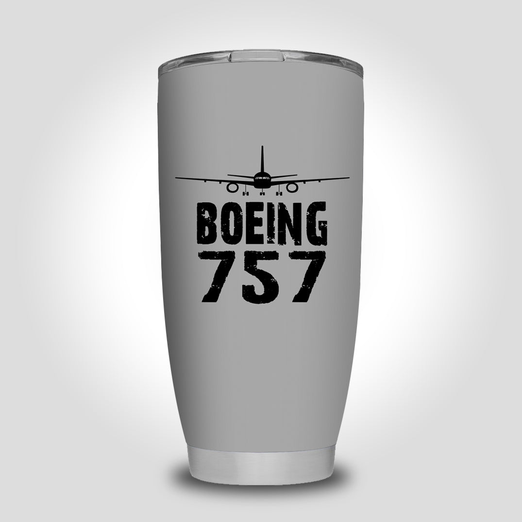 Boeing 757 & Plane Designed Tumbler Travel Mugs