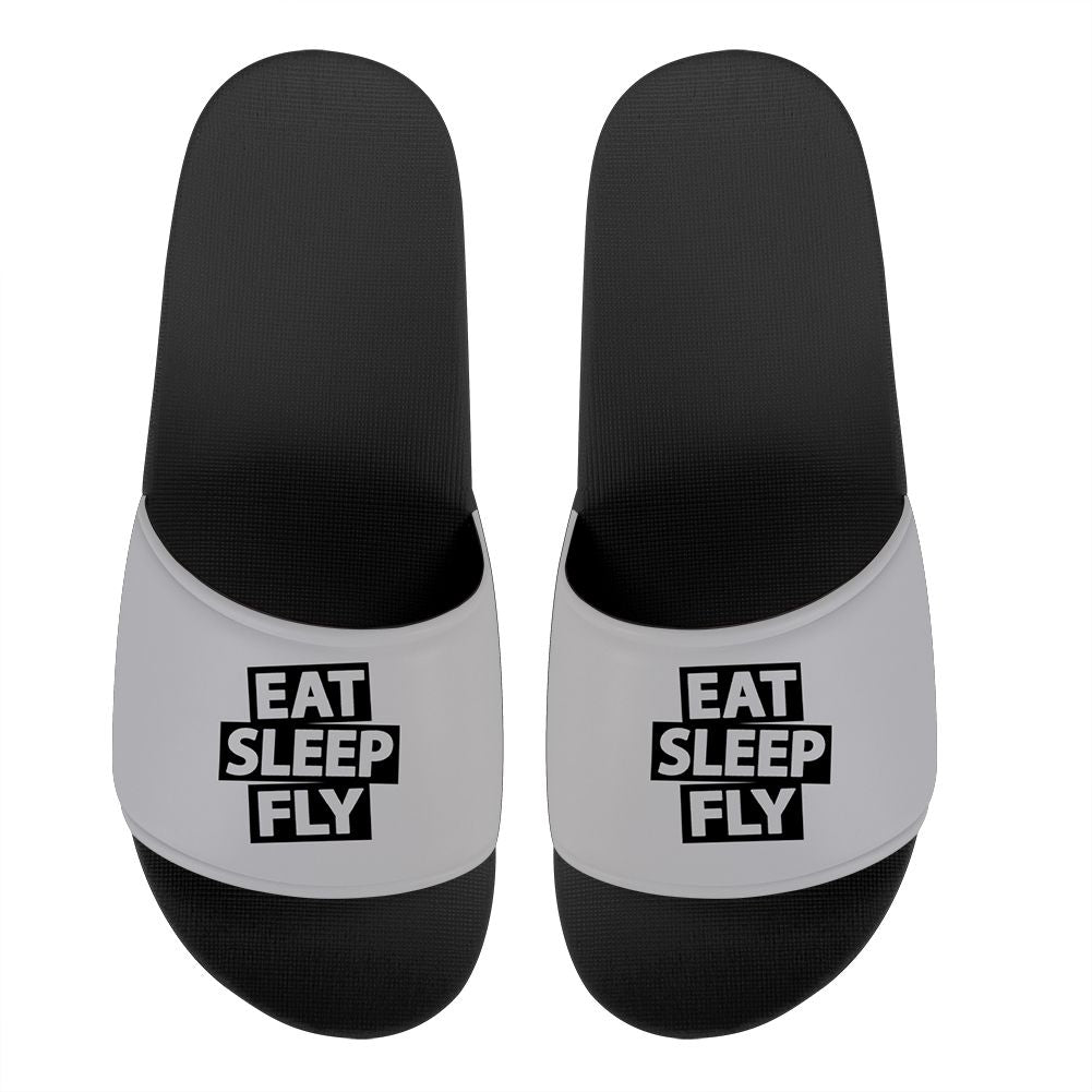 Eat Sleep Fly Designed Sport Slippers