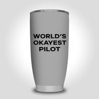 Thumbnail for World's Okayest Pilot Designed Tumbler Travel Mugs
