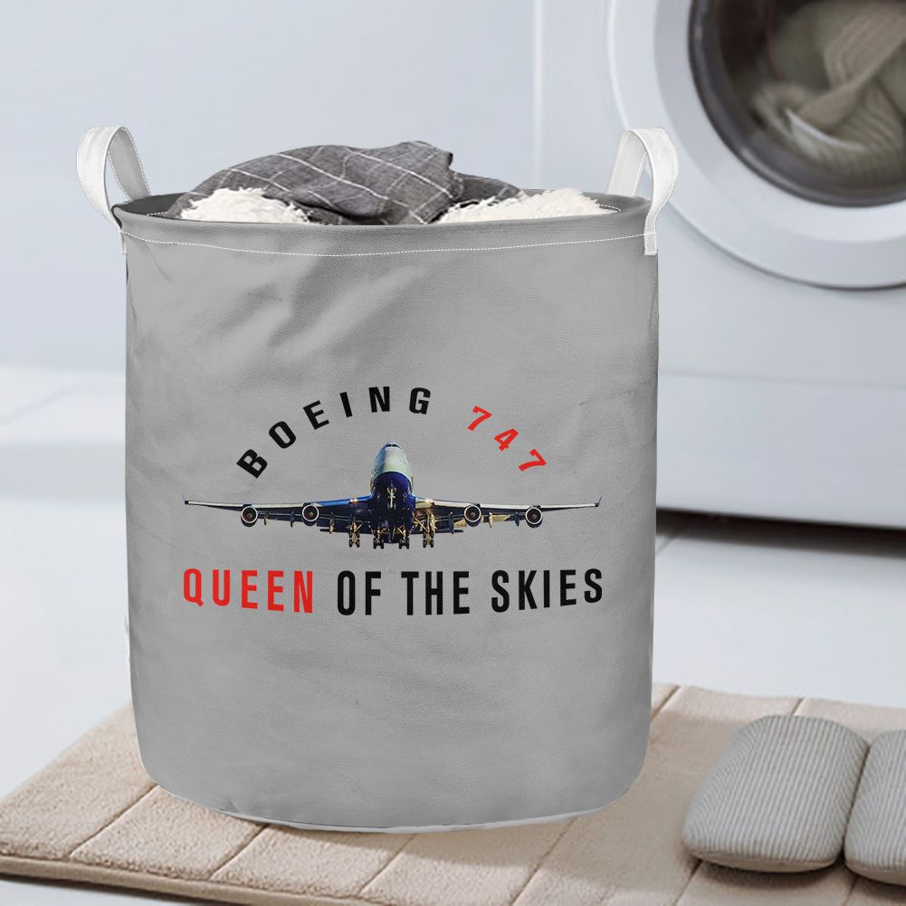 Boeing 747 Queen of the Skies Designed Laundry Baskets