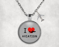 Thumbnail for I Love Aviation Designed Necklaces