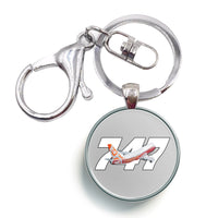 Thumbnail for Super Boeing 747 Intercontinental Designed Circle Key Chains