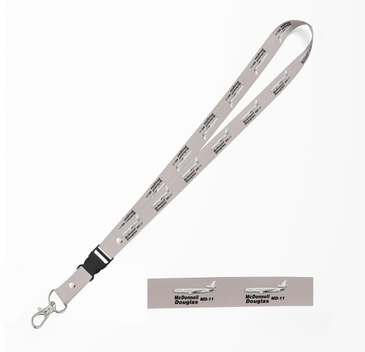 The McDonnell Douglas MD-11 Designed Detachable Lanyard & ID Holders