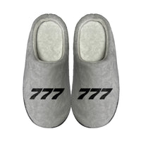 Thumbnail for 777 Flat Text Designed Cotton Slippers