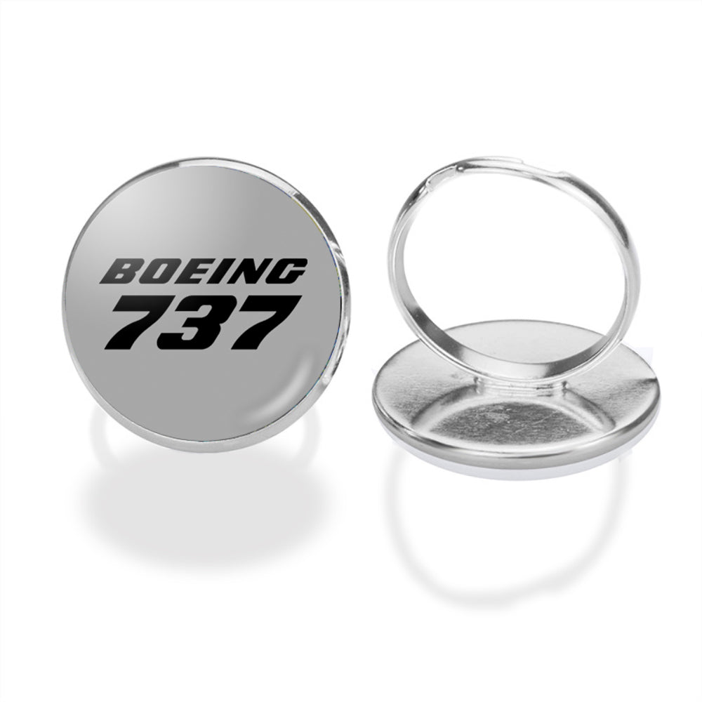 Boeing 737 & Text Designed Rings