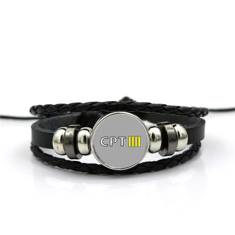 CPT & 4 Lines Designed Leather Bracelets