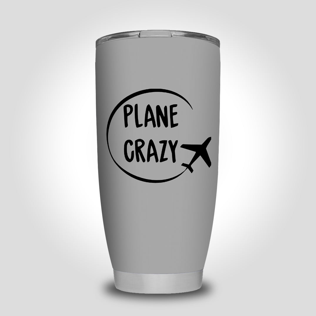 Plane Crazy Designed Tumbler Travel Mugs